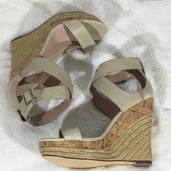 Charles by Charles David Adament Wedge Sandals-8.5 - Picture 3 of 8